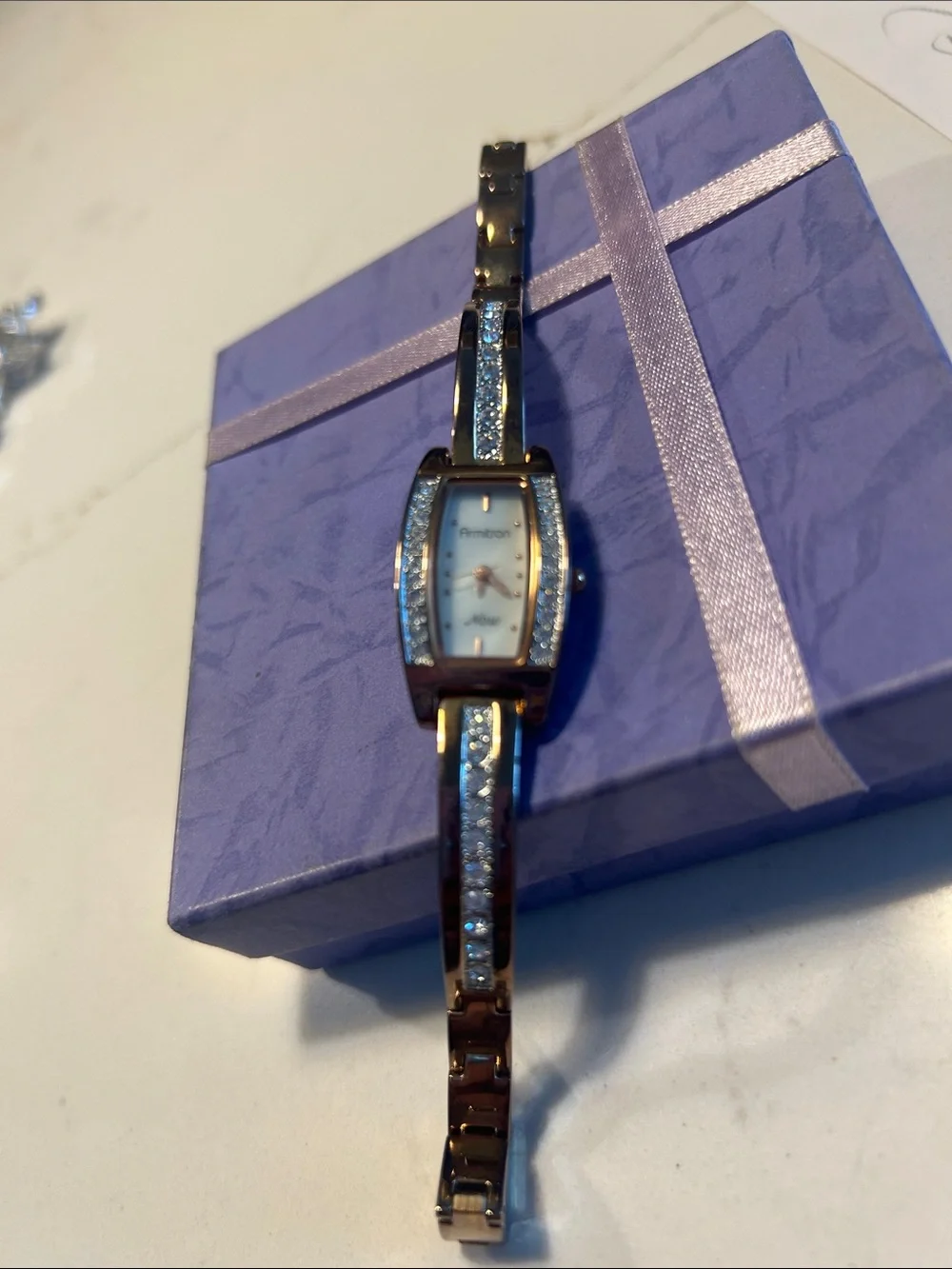 Armitron (Now) Crystal Accent Women's Bracelet Watch in Rose Gold